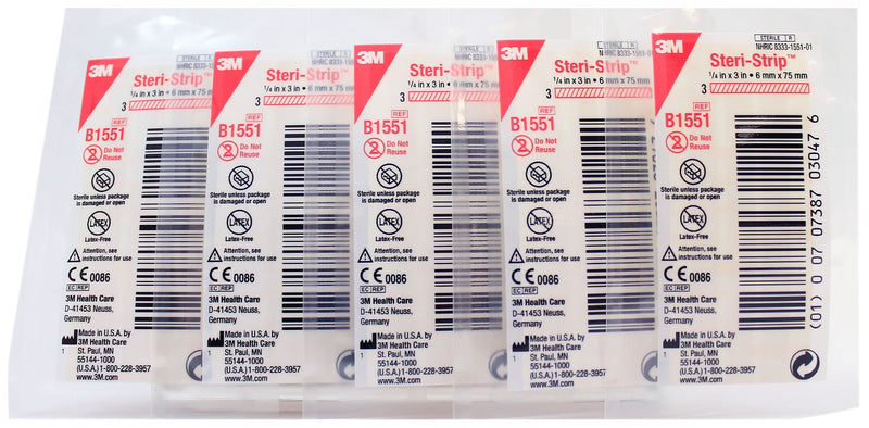 3M Steri-Strip Blend Tone Skin Closure 1/4" x 3" Box: 50 50 Count (Pack of 1)