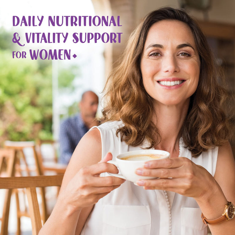 Bluebonnet Nutrition Ladies’ ONE 40+ Whole Food-Bed Multiple, Women Multivitamin for Women 40+, Soy-Free, Non-GMO, Gluten Free, 60 Vegetable Capsules, 60 Servings | Non-GMO, Kosher, Gluten-Free, Soy-Free
