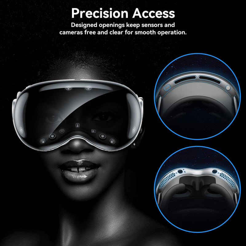 for Apple Vision Pro Case, Silicone/TPU Case Vision Pro Accessory 3D Curved Full Coverage [Anti-Bump][Anti-Scratch] Vision Pro Case for Apple Vision Pro VR Headset 2024 Accessories - BeesActive Australia