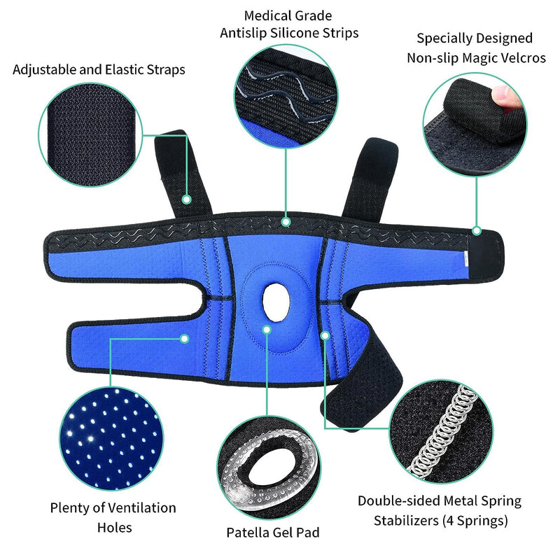 ABYON Knee Brace for Men & Women Meniscus Tear, Knee Support with Dual Side Stabilizers & Crossed Compression Straps for Knee Pain Relief, ACL, Arthritis and Post-Surgery Recovery - Please Check How To Size Video 2X-Large/3X-Large (Pack of 1) Black