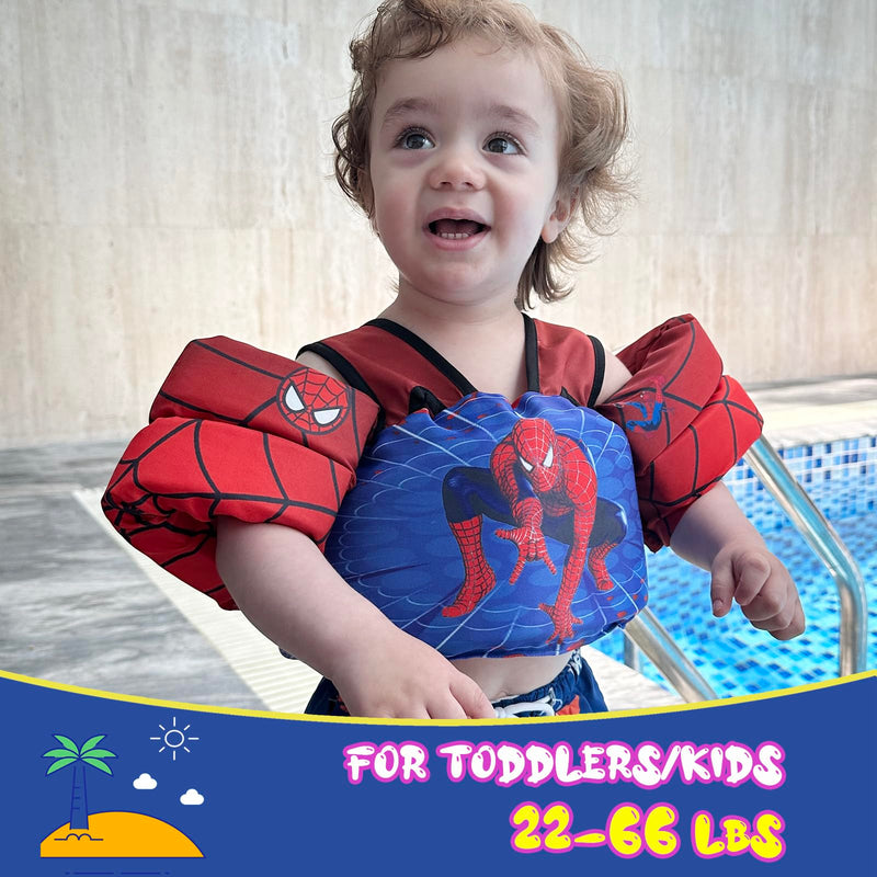 Toddler Floaties Kids Swim Vest for 22-66 Pounds Boys & Girls, Baby Swim Float Vest for Pool with Shoulder Harness Arm Wings, for Kids 2 3 4 5 6 7 Years Old Baby - BeesActive Australia