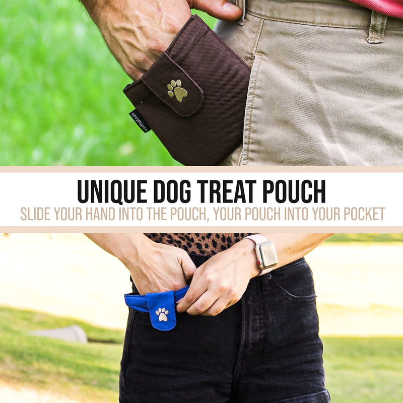 Dog Treat Pouch, Black Pocket Sized Training Treat Pouch - Lightweight Dog Treat Holder with Magnetic Flap For Stability, Perfect Dog Accessories, Made of Durable Nylon, Machine Washable - BeesActive Australia