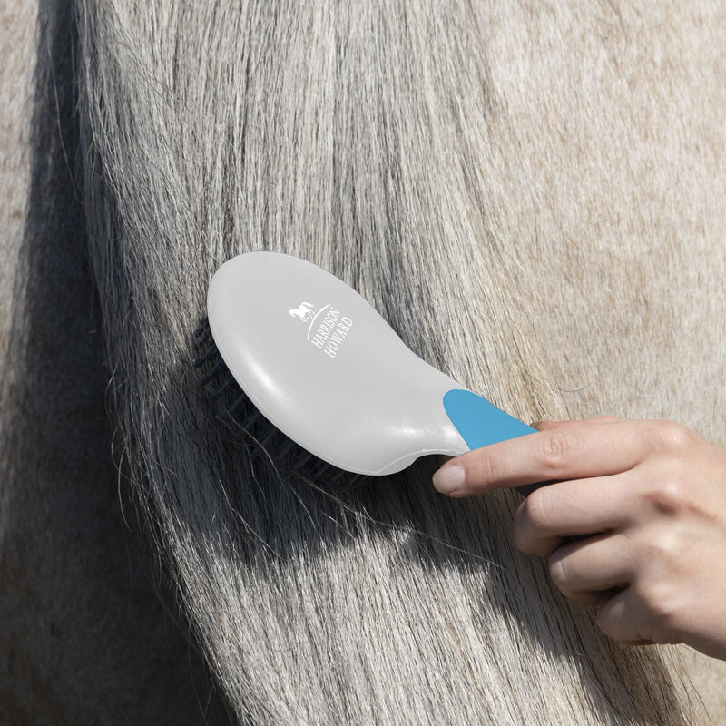 Harrison Howard Horse Mane and Tail Brush Horse Professional Grooming Brush Equestrian Detangler Non-Slip Brush Light Blue - BeesActive Australia