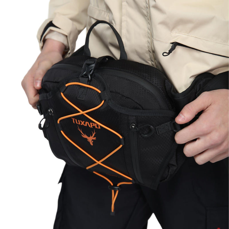 Fanny Pack for Men Black Waist Bags large Running Packs Outdoor Belt Bag for Cycling Hiking Travel Festival Gifts - BeesActive Australia