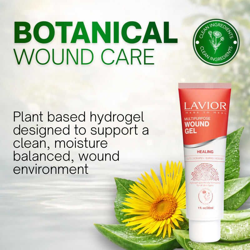 LAVIOR Advanced Botanical Wound Gel – Fast Healing Ointment for Cuts, Scrapes, Wounds, Burns & Skin Irritations – Natural Clinically Proven Recovery Care – Steroid & Antibiotic Free, 1oz 1 Ounce - BeesActive Australia