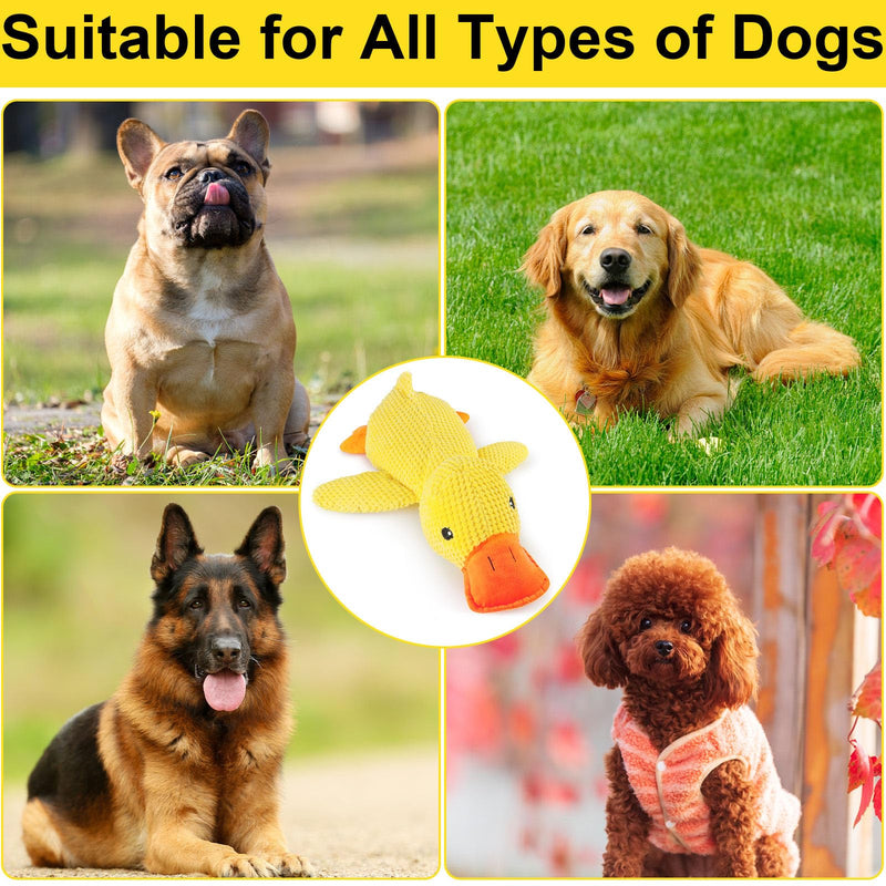 Mellow Dog Calming Duck, The Mellow Dog Calming Duck Dog Toy, The Mellow Dog Duck, The Mellow Dog Calming Pillow, Dog Duck Toy with Quacking Sound for Indoor Dog (Yellow) - BeesActive Australia