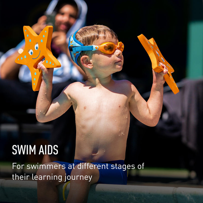FINIS Floatie Friends Hand Float Learn-to-Swim Aids for Children - Starfish (Set of 2)