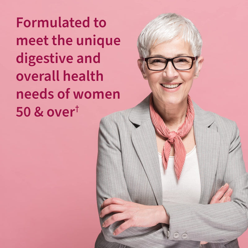 Garden of Life 22 Digestive Enzymes for Women 50 & Over with Bromelain, Papain & Lactase plus Probiotics & Vitamins B12, Biotin & Zinc – RAW Enzymes – Non-GMO, Gluten-Free, Vegetarian, 90 capsules | Digestive Enzymes for Women with Probiotics, Bromelai...