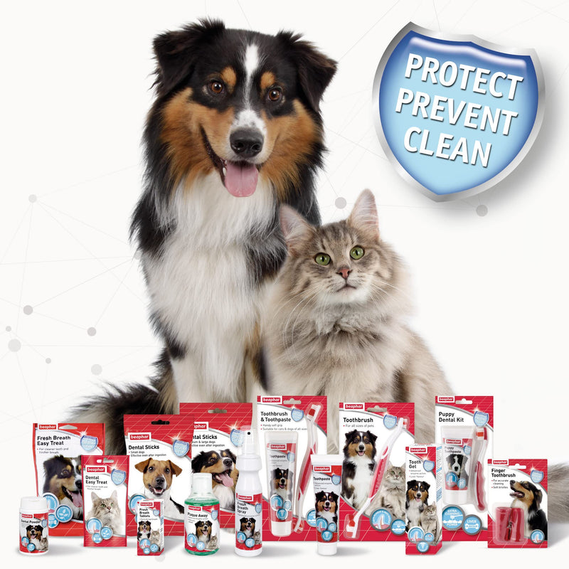 Beaphar - Fresh Breath Anti-Plaque Spray with Enzymes - Dental Care for Cats & Dogs - Helps Control Plaque & Tartar Build-Up - With Peppermint Oil to Freshen Breath -Reduces Bacterial Growth - 150ml