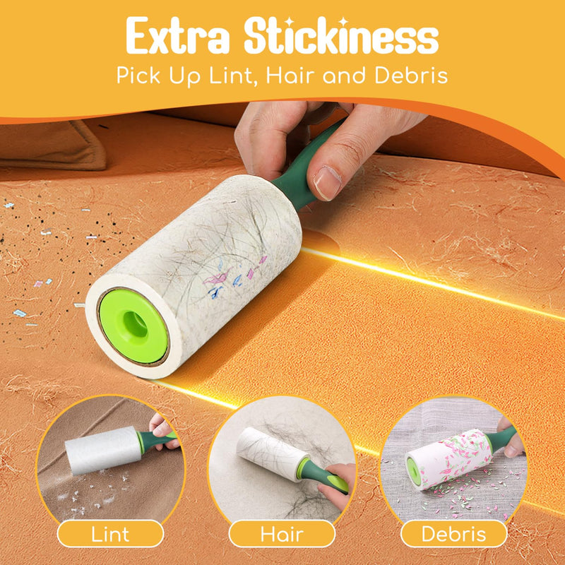Nobleza Lint Roller 330 Sheets, 3 Rolls with 1 Dispenser, Extra Sticky Lint Roller Clothes, Lint Roller for Clothes, Dog Hair, Cat Hair, Animal Hair, Dust - BeesActive Australia