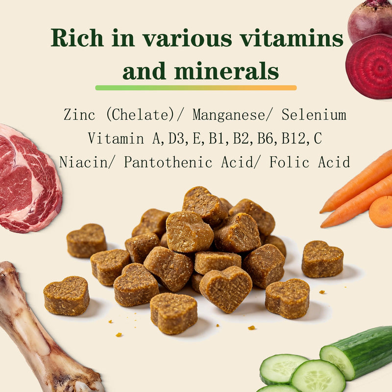 Dog Multivitamin Chewable - Vitamins and Supplements - Dog Daily Vitamin with Glucosamine Probiotics Omega-3 for Coat Hip Joint Heart Digestive Immune Health Support, Chicken Flavor, 120Ct 120 count
