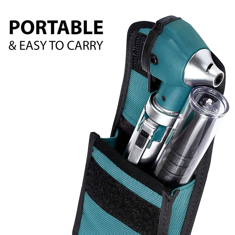 SURGICAL ONLINE Fiber Optic Mini Otoscope Rainbow Many Colors - Pocket Otoscope with Case ENT Diagnostic Set w/Extra Bulb Included (Teal) - BeesActive Australia