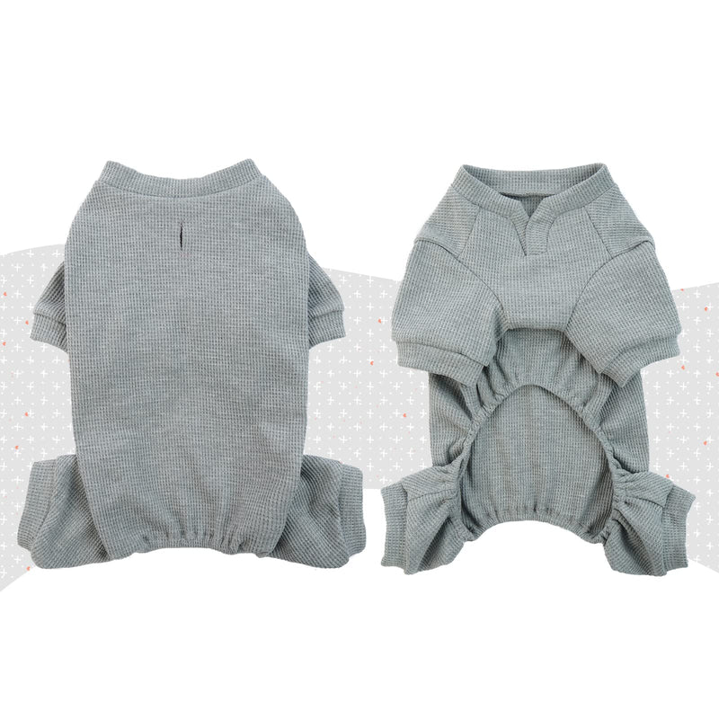 Hjumarayan dog pajamas, pajamas, dog surgery body, dog stretch body for dog after surgery with legs, dog body after castration male dog body operation bitch, gray L - BeesActive Australia