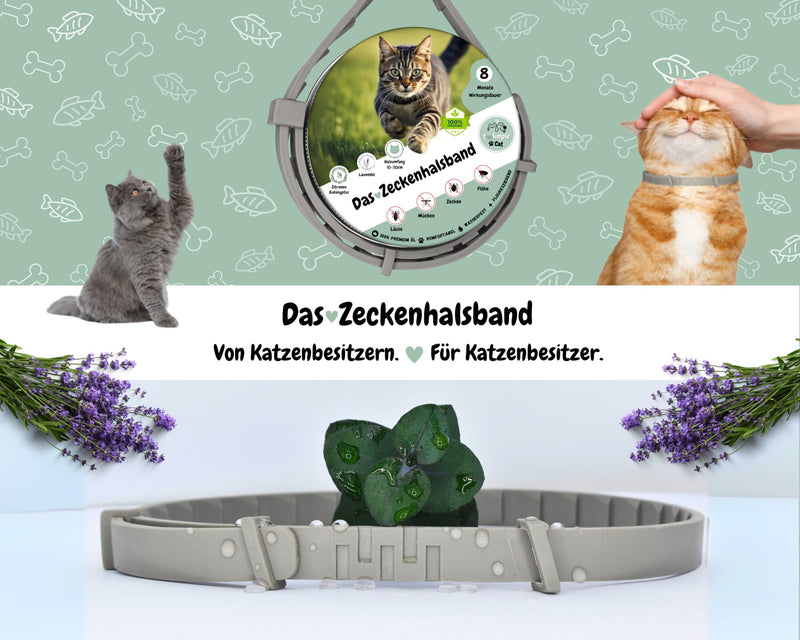 tooSimple The tick collar for cats 100% vegetable premium oil Effective protection against ticks, fleas, mosquitoes, lice, vermin - 8 months duration of effect - BeesActive Australia
