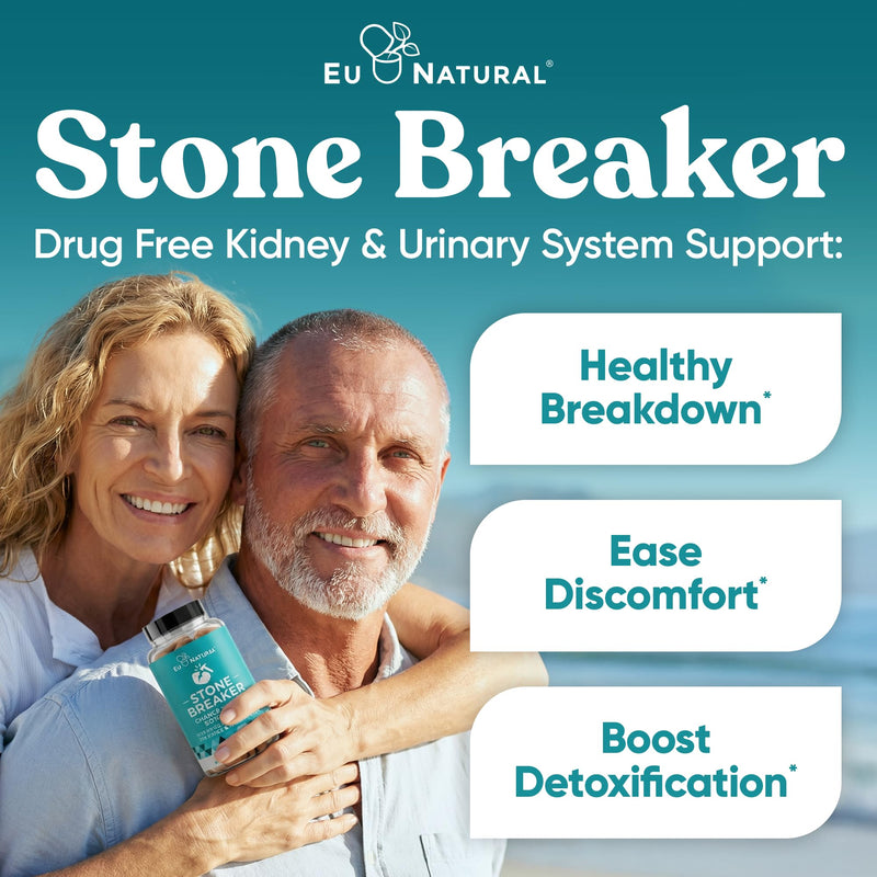 Chanca Piedra Stone Breaker - The Original Stone Breaking Formula with Celery Seed & Parsley - Supports Kidney, Gallbladder & Urinary Tract Cleansing to Help Flush Impurities - 60 Vegetarian Capsules 60 Count (Pack of 1) - BeesActive Australia