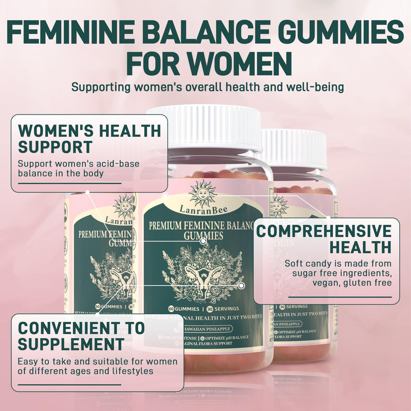 Pineapple Probiotics pH Balance for Women, Premium Feminine Balance Gummie | Support Healthy Odor and Vaginal Flora, Digestive Health & Immune, Hawaiian Pineapple, 120 Vegan Gummies - 60 Servings 2