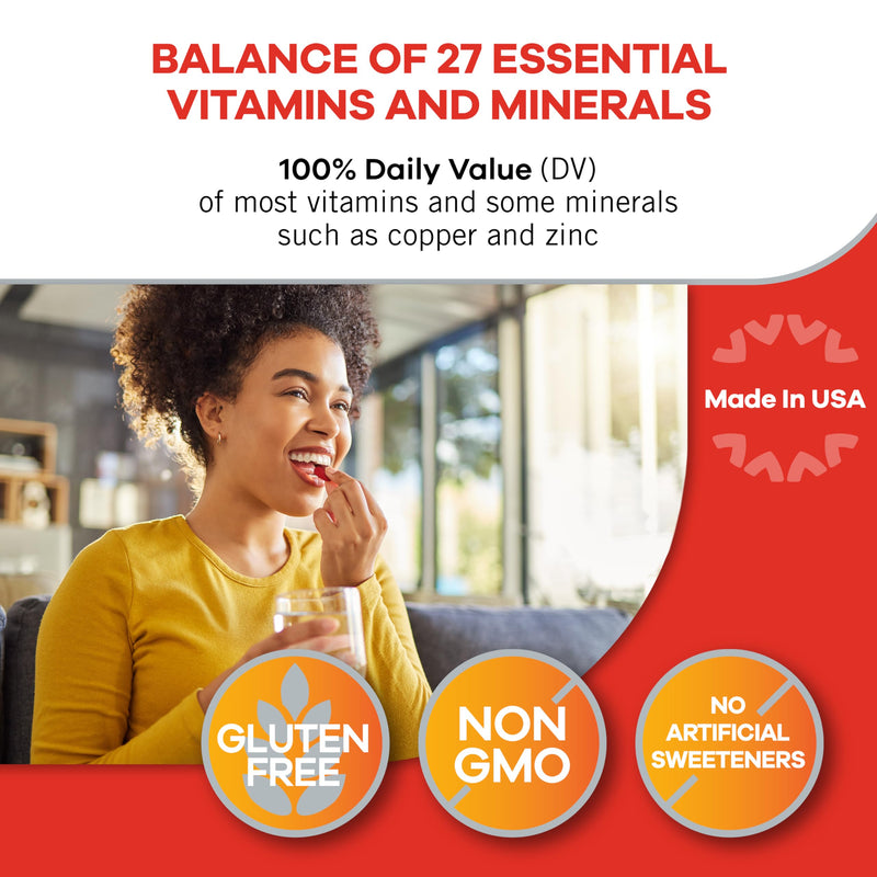 Geritol Multivitamin Supplement, 27 Essential Vitamins & Minerals, 100 Tabs 100 Count (Pack of 2)