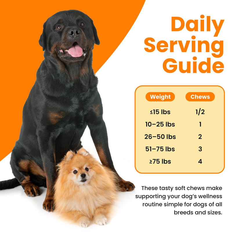 Dog Allergy and Probiotic Chews - 120 Allergy Chews for Dogs - Anti Itch Support for Pets Itchy Skin Relief Skin Health Support with Colostrum, Vitamin C, Omega by Pet IV