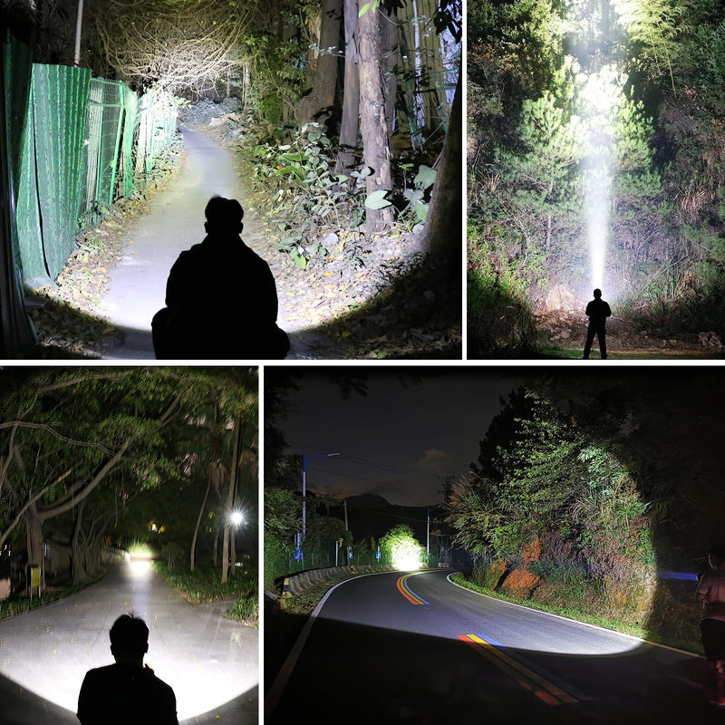 20W Super Bright Headlamp 13500 mAh Rechargeable LED Headlight, SST40,3 Lighting Modes 14-42 Hours Battery Life for Work, Outdoor, Camping, Fishing(Large)