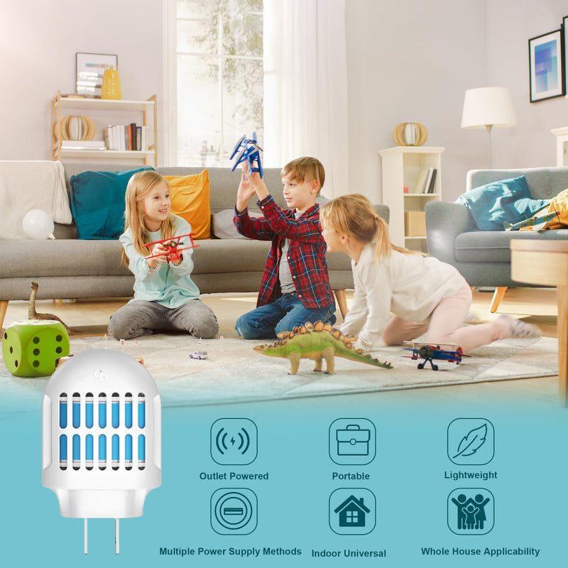 Mosquito Repeller,Mosquito Repellent Plug in Wall Outlet,Included 10 Pcs Refill,DEET-Free, Highly Effective for Home, Bedroom, Office, Kitchen,Camping, Travel White - BeesActive Australia