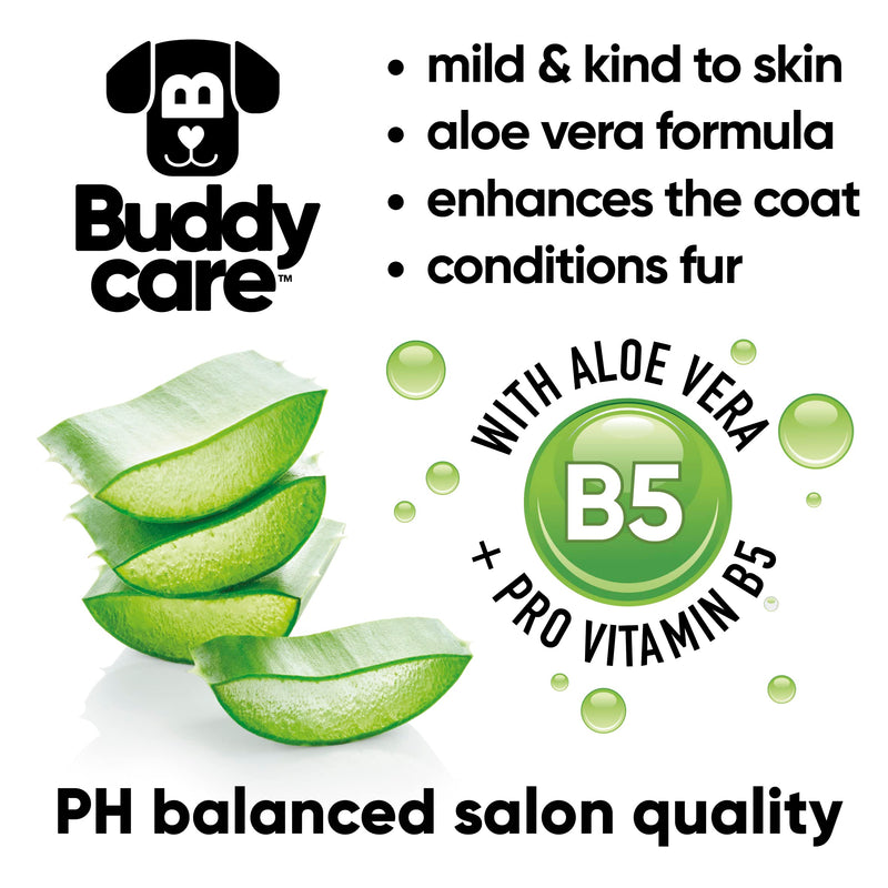 Buddycare 2in1 Shampoo & Conditioner Practical dog shampoo and conditioner in one - with aloe vera and pro-vitamin B5 (500ml) 2in1 shampoo and conditioner 500ml - BeesActive Australia