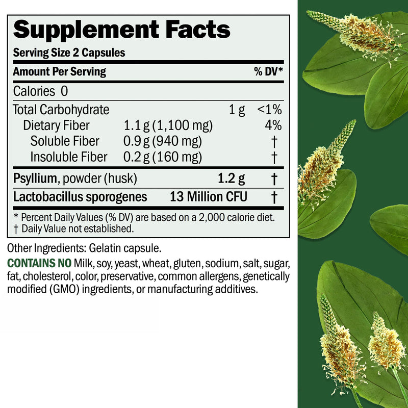 Andrew Lessman ProCaps Fibermucil Psyllium Husk Fiber 360 Capsules | Psyllium Husk Powder with Soluble & Insoluble Fiber plus Lactobacillus Sporogenes. No additives. Easy-to-swallow capsules. 360 Count (Pack of 1)