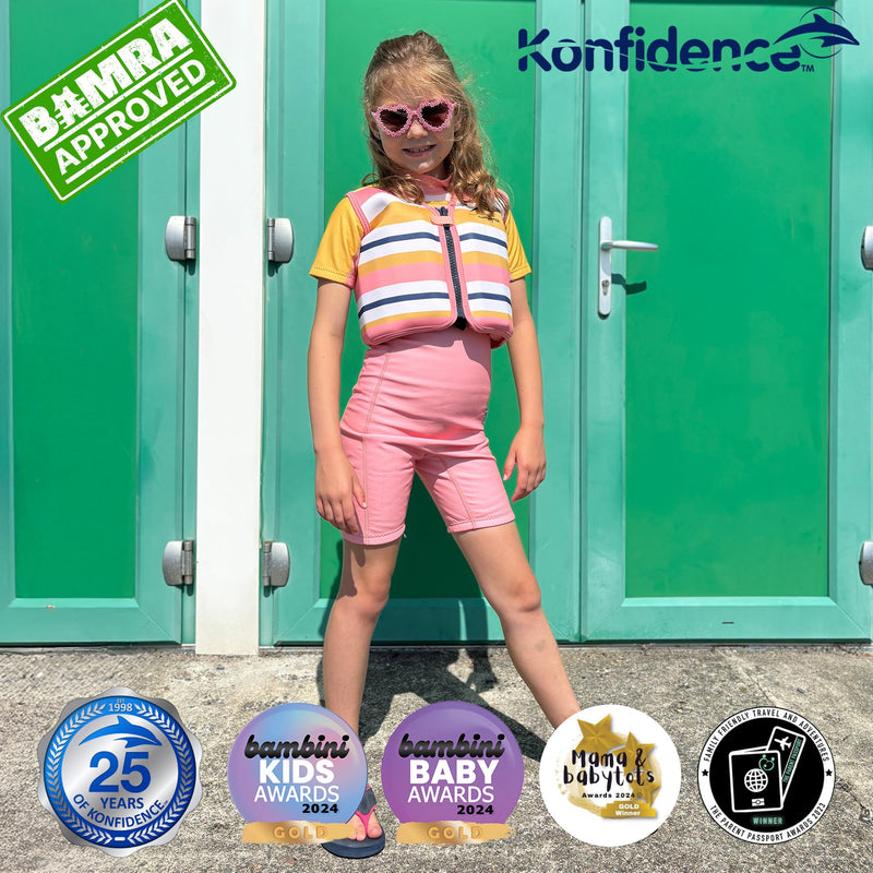 Konfidence The Original Jacket - Children and Youth Swim Jacket L (19-30kgs) Gelato Rose - BeesActive Australia