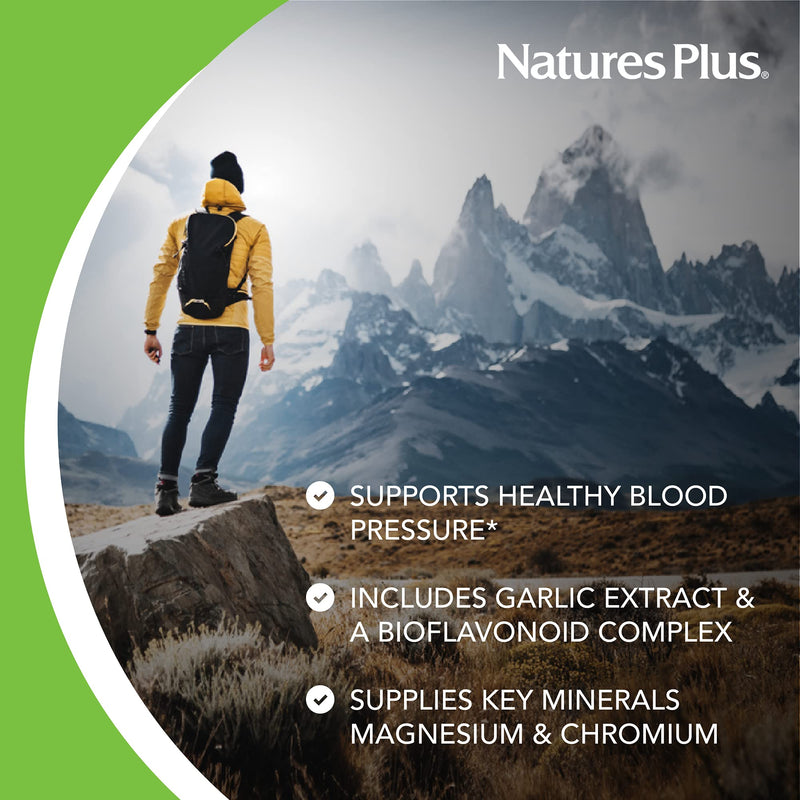 Natures Plus Advanced Therapeutics Hypertrol Rx Blood Pressure - 60 Vegetarian Tablets - Magnesium & Chromium Supplement with Botanical Herbs - Gluten-Free - 30 Servings - BeesActive Australia