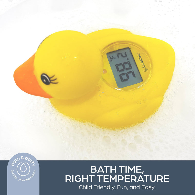 Dreambaby Duck Baby Bath Thermometer – Instant Results, Digital Water & Room Temp Reader – Fun Floating Toy for Newborns 1 Count (Pack of 1)