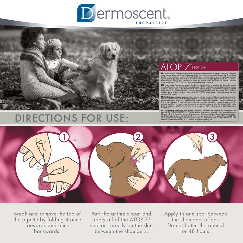 DERMOSCENT Atop7 Spot On for Dogs, Cats, 20-40 kg, Plastic, Not applicable - BeesActive Australia