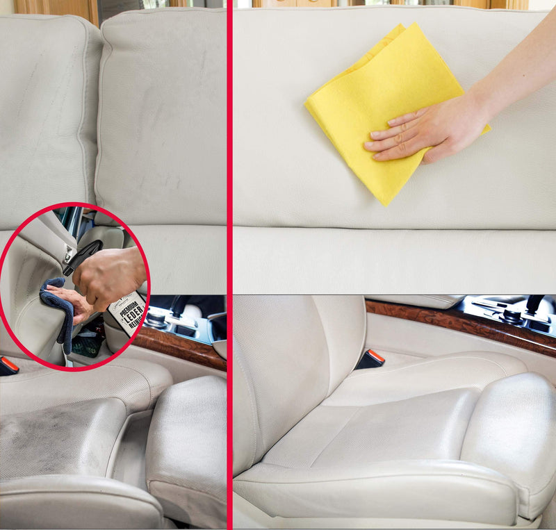 URBAN FOREST Premium LEATHER CLEANER optimal for cleaning leather | Leather Care Car as Leather & Upholstery Cleaner for Upholstery Sofa Leather Couch Furniture Shoes Saddle with Natural Avocado Oil 500ml 500ml (Pack of 1) - BeesActive Australia