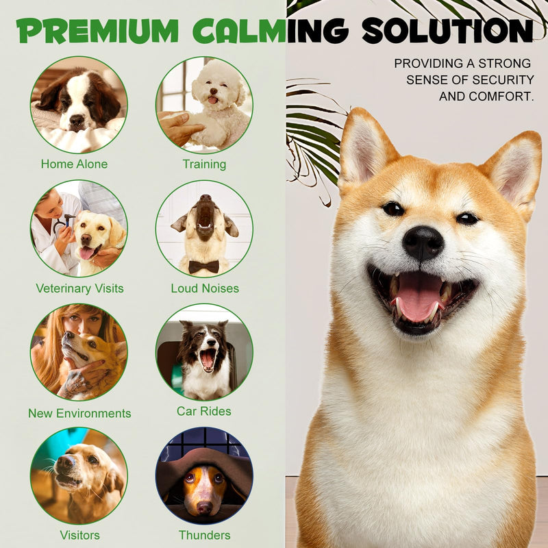 Dog Calming Pheromones Diffuser Kit, Dog & Cat Anxiety Relief Diffuser | 2 In 1 UK Plug-In Refillable 30 Days Diffuser + Refill 48ml, Comfort, Calming And Relax Anxious, Anti-Stress Behavioural Issues