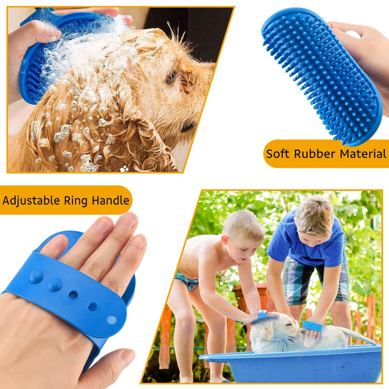 Paw Cleaner for Dogs, Soft and Comfortable Paw Cleaner, Portable Silicone Pet Paw Cleaner, with 3 Towels for Cats and Dogs Paw Washer (Blue) - BeesActive Australia