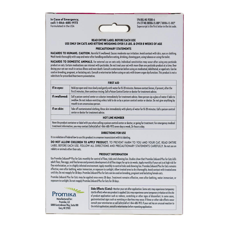 Plus Flea and Tick Prevention for Small Cats – Flea & Tick Prevention for Cats Over 1.5lbs (3 Doses) - BeesActive Australia