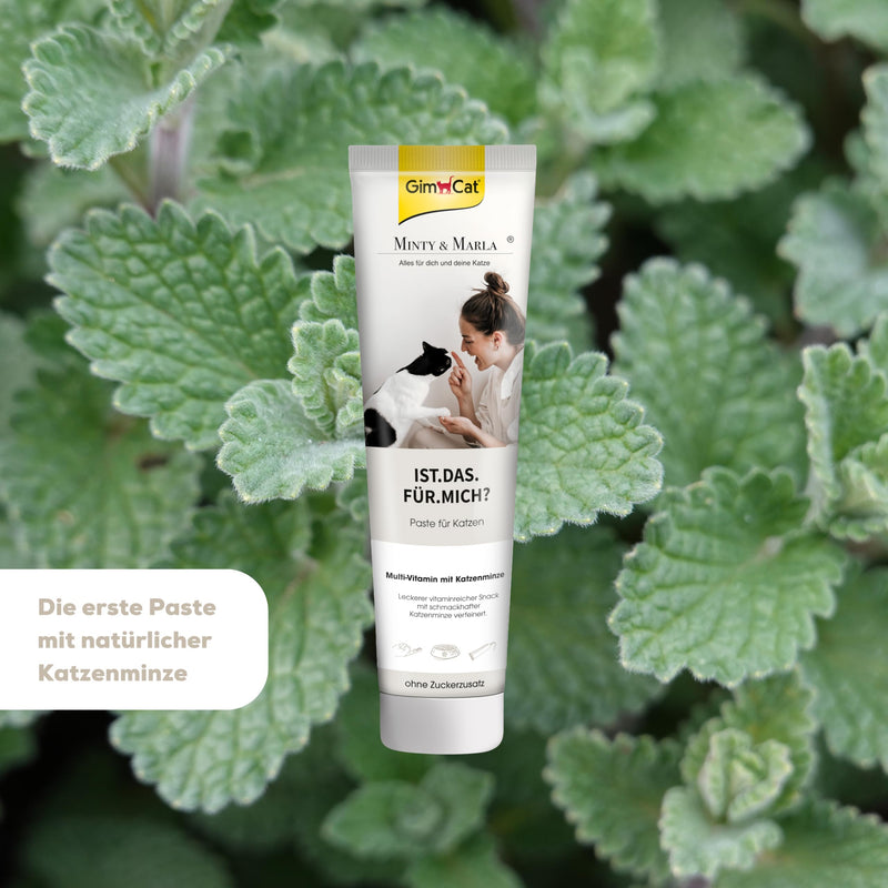 GimCat X Minty&Marla Multi-Vitamin Paste with Catnip - Delicious vitamin-rich snack refined with tasty catnip - 1 tube (1 x 100 g) - BeesActive Australia