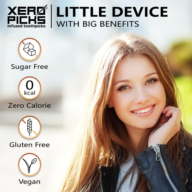 Xero Picks Wellness Flavored Toothpicks Joint Health with Curcumin & Glucosamine (Blueberry, 3 Pack) Kosher - Sugar Free BLUEBERRY