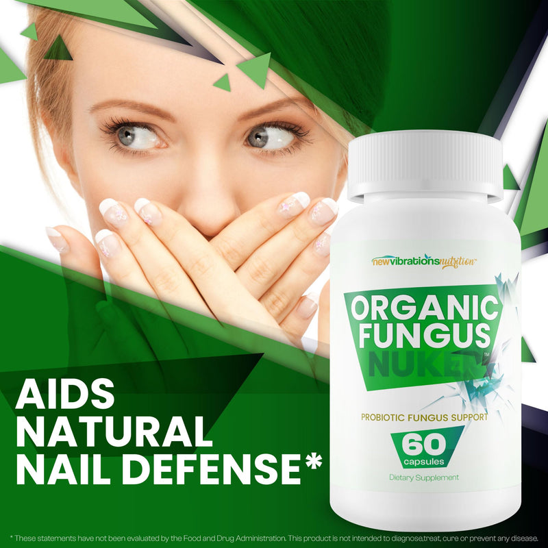 Organic Fungus Nuker Probiotic - Our Best Toenail Fungus Probiotic For Fungal Nail Immune Support - 40 Billion Probiotics & Prebiotics - Pro/Prebiotic Myco Nuker Probiotics Nail Fungal Treatment - BeesActive Australia