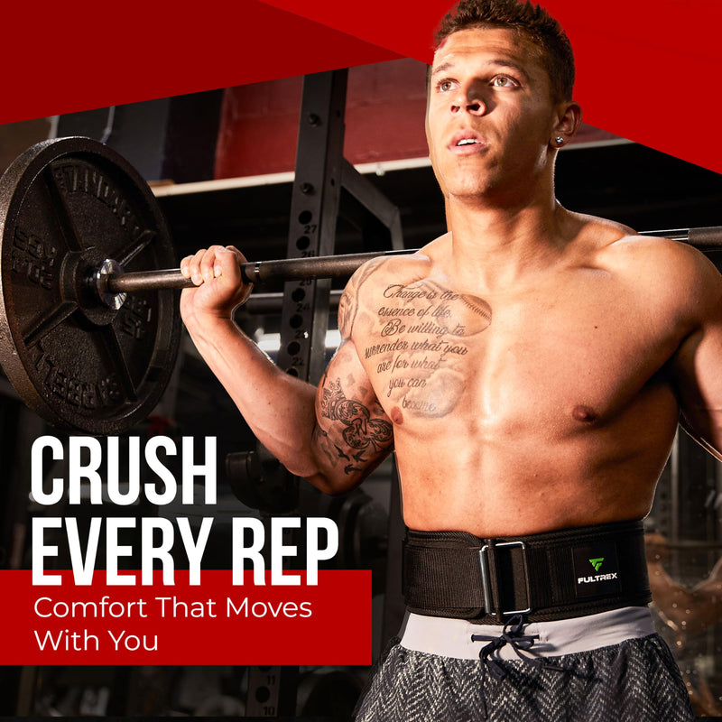 Self-Locking Weight Lifting Belt - 4-inch Gym Belt for Men, Weight Belt for Men, Lever Belt Weightlifting, Crossfit Weightlifting Belt, Weight Lifting Belts, Weight Belts for Lifting Men