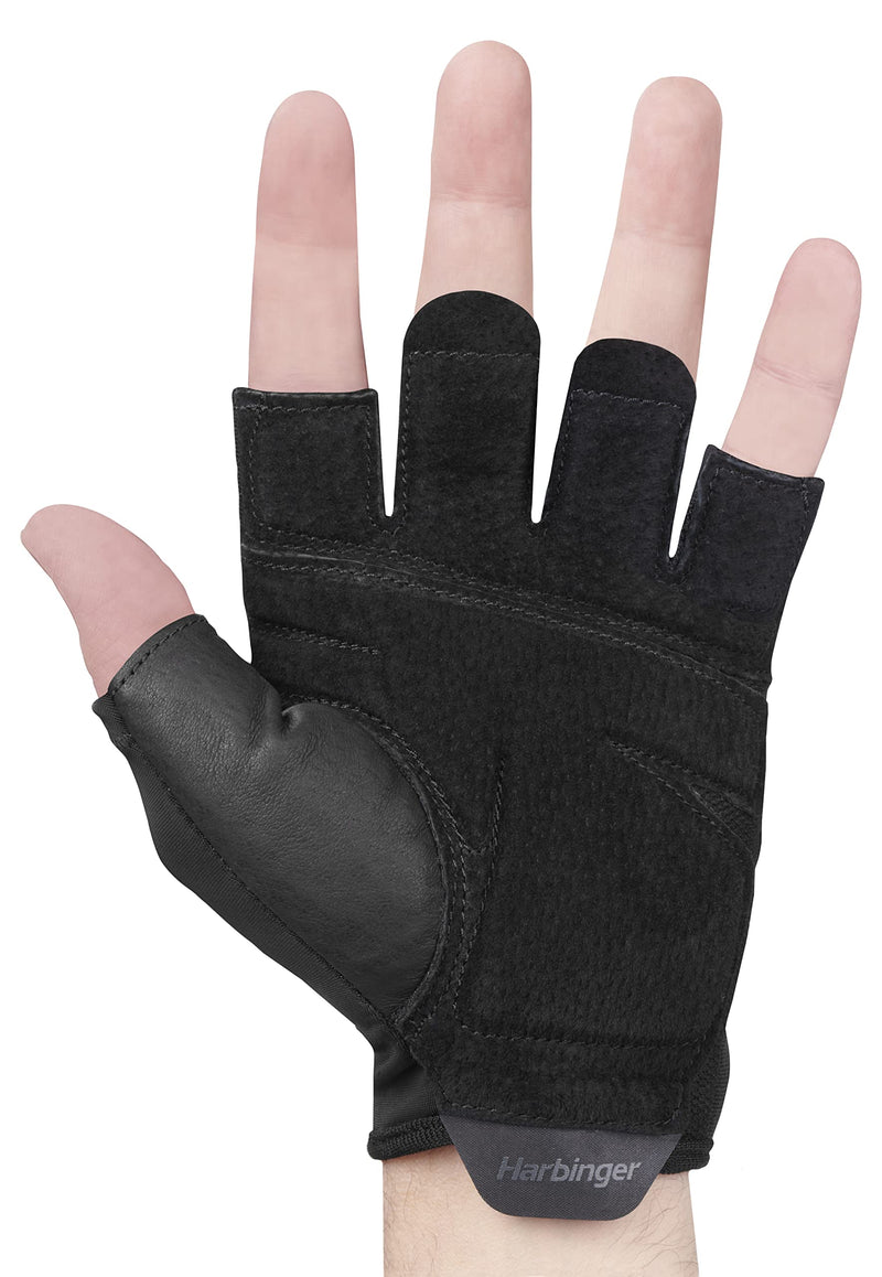Harbinger Training Grip Weightlifting Workout Gloves 2.0 Unisex Black Small - BeesActive Australia