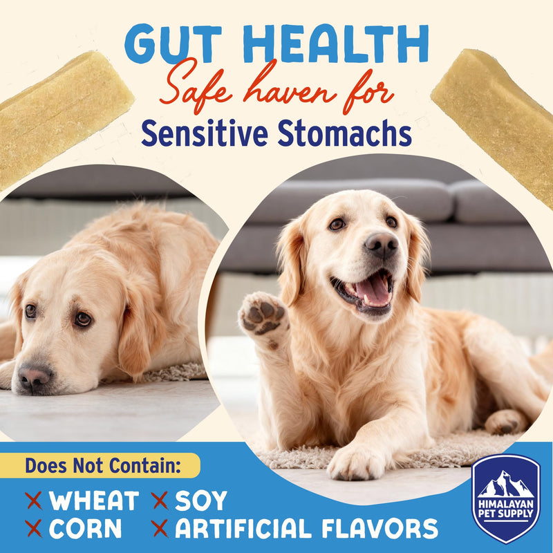 Himalayan Dog Chew Yogurt Sticks, Mixed Flavors, Dog Treats with Prebiotics, Probiotics & Protein, Digestive Support, Lactose & Gluten Free, Natural Dog Treat for All Breeds, Made in America, 4pk Variety Pack 4.8 Ounce (Pack of 4)