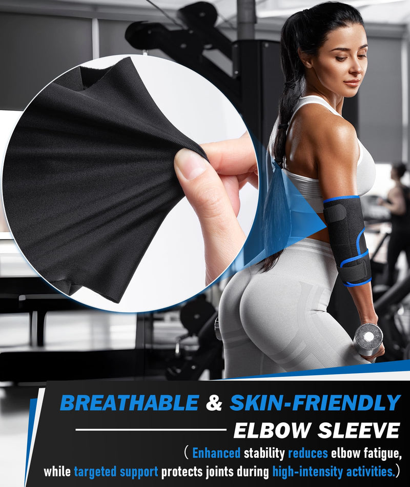 Elbow Brace for Tennis Elbow & Tendonitis- Adjustable Compression Sleeve Strap for Sports Injury, Bursitis, Arthritis Pain Relief, Elbow Support for Men & Women - BeesActive Australia