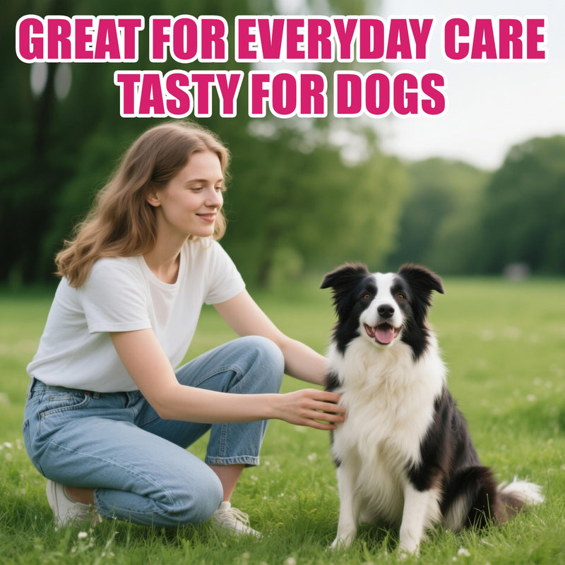 Just Try Taurine for Dog Bites 23-in-1 Multivitamin Chondroitin Sulfate for Joint Health, Omega-3 for Skin Support Dog Vitamins Supplements-10.58oz
