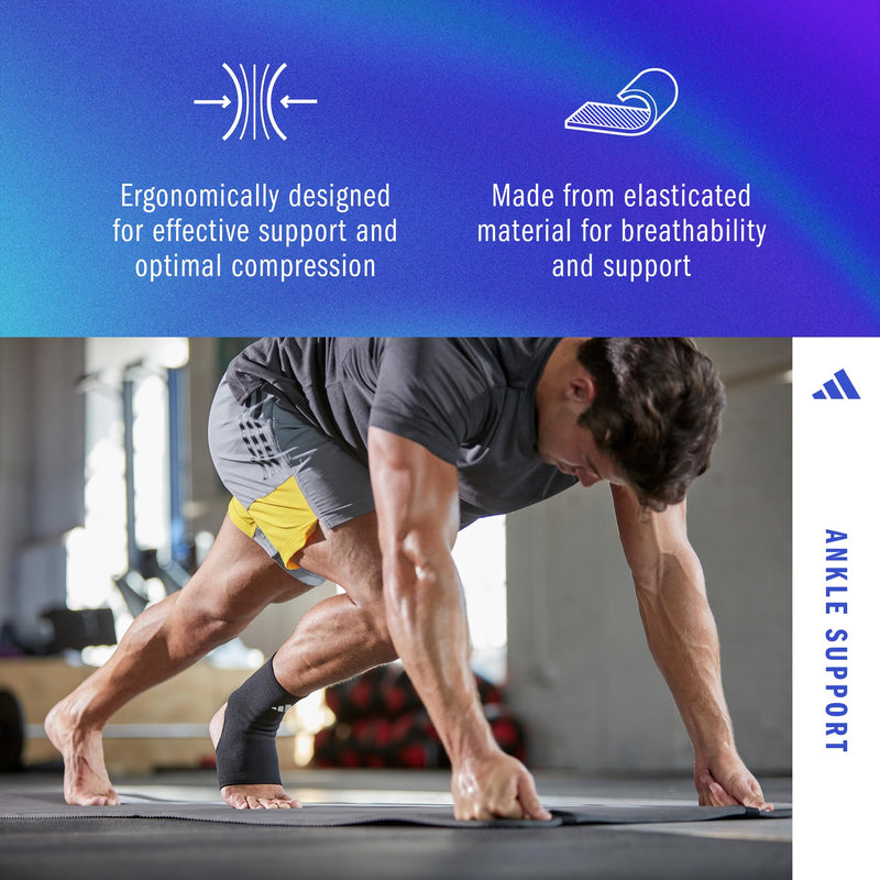 adidas Support Ankle Sleeve, Ergonomic Ankle Compression Sleeve - BeesActive Australia