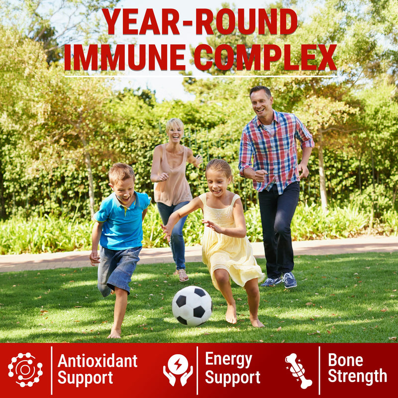KEY ELEMENTS Immune Support Zinc Gummies 50mg with Elderberry Vitamin C | Rich Berry Taste Natural Antioxidant Zinc Supplements with Copper Vitamin D3 K2 Magnesium | Sugar-Free, 120 Gummies