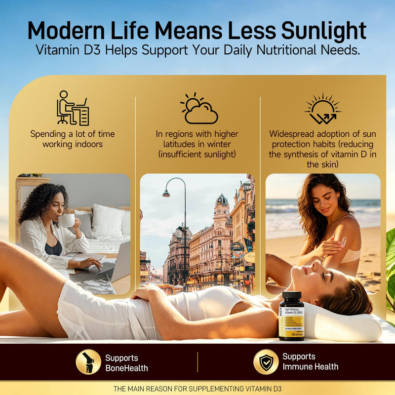 Vitamin D3 2000 IU (50 mcg),360 Day Supply Vitamin D Softgels | USP-Grade Provitas® Softgels with MCT & Olive Oil,High Potency Immune & Bone,Muscle Health Support Supplement,Non-GMO Nutrition29 Vitamin D3 2000 IU (50 mcg) 360 ct