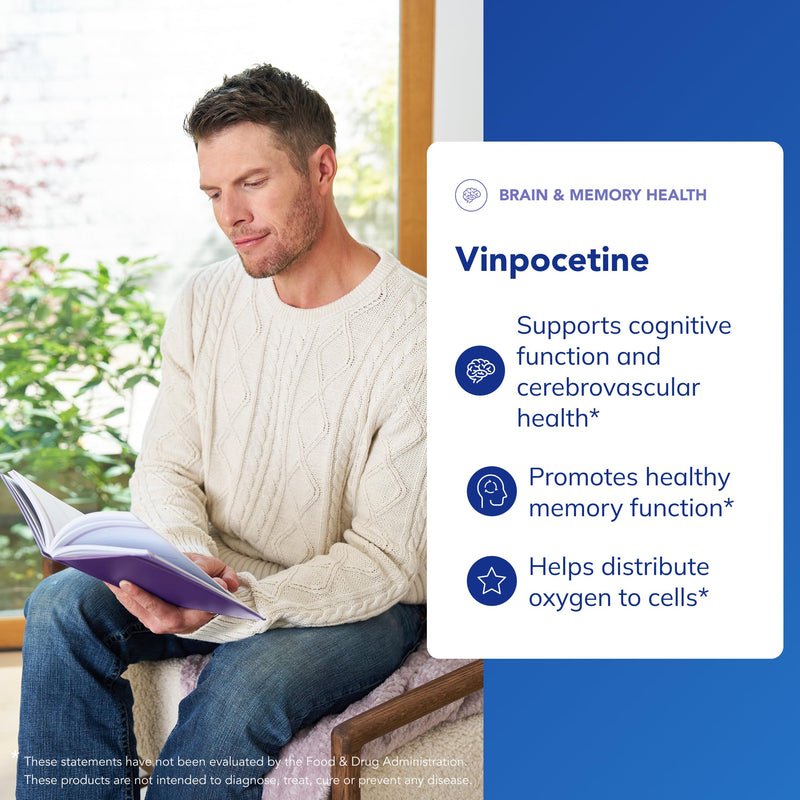 Pure Encapsulations Vinpocetine, 120 Capsules | 20 mg, Brain and Cerebrovascular Support*, Memory Support, Gluten-Free and Non-GMO