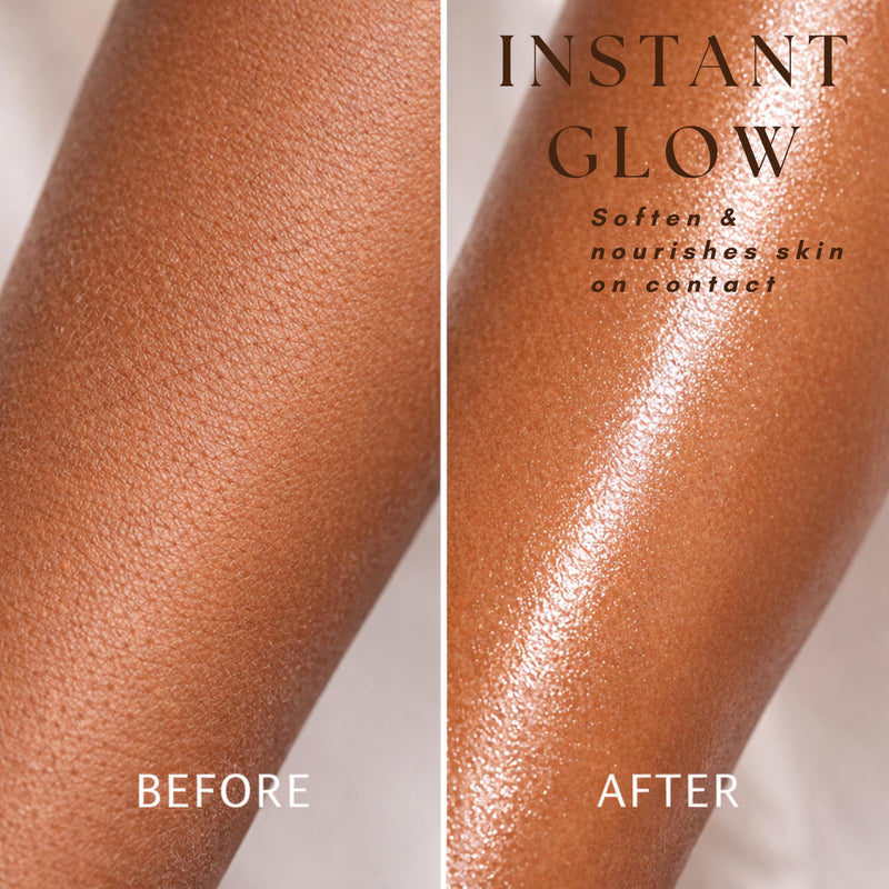 Nutrient Glow Body Oil – Lightweight Body Oil with Camellia, Squalane & Vitamin C – Fast-Absorbing Oil for Soft, Radiant-Looking Skin – 5 fl oz