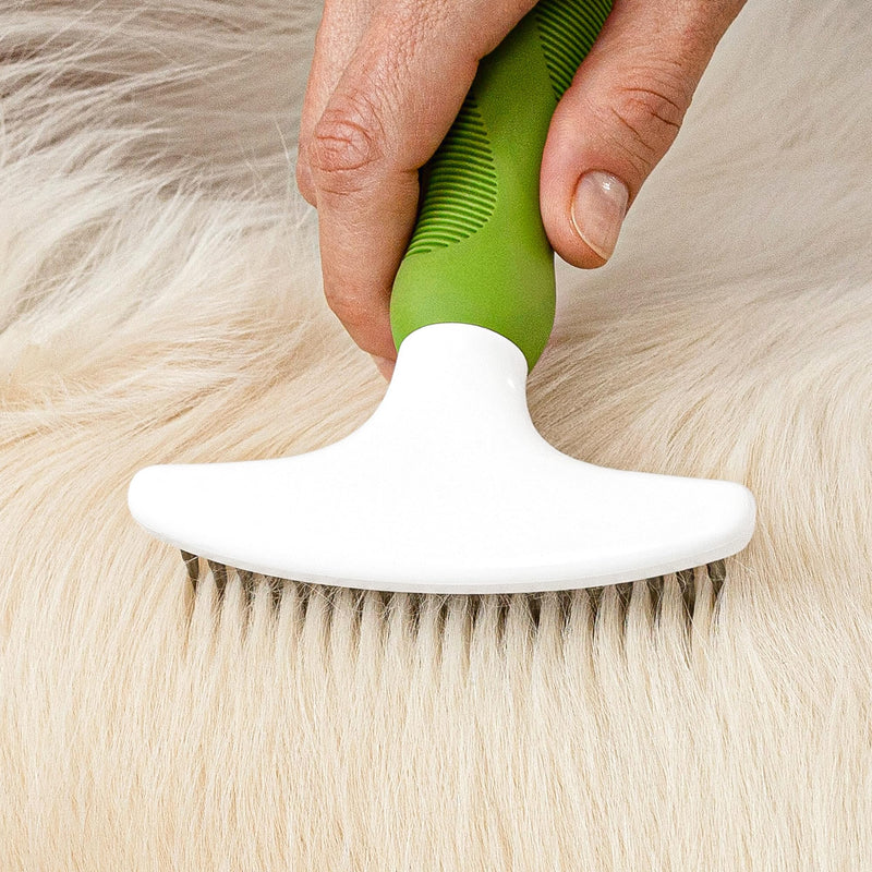 Pet Grooming Rake for Dogs & Cats - Dematting Comb Tool for Removing Matted Hair from Under Coat, Shedding Control - Non-Scratch Detangler & Dog Undercoat Fur Remover - Ebook Guide - BeesActive Australia