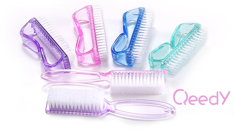 6 Pack Handle Grip Nail Cleaning Brush, Fingernail Brush Color B