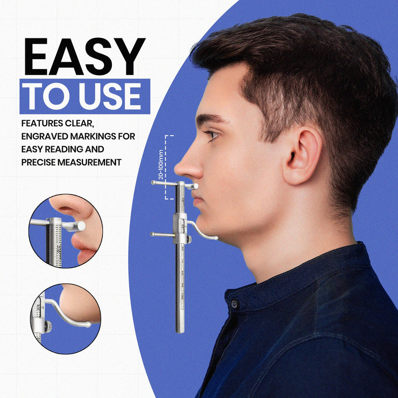 MEDSPO Professional Dental Orthodontic Gauge | Bracket Height Moveable Adjustable Locator | Positioning Measuring | Dentist Lab Measuring Instruments (Dental Venus Apollo Gauge) - BeesActive Australia